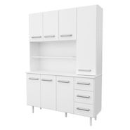 Mueble Cocina Mosconi 1,20m Organizador Melamina Blanco