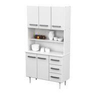 Mueble Cocina Multiuso Aparador Triplo Kit Mosconi Blanco