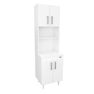 Aparador Columna Cocina Mosconi 4 Puertas Organizador Blanco