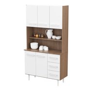 Mueble Cocina Aparador Triplo Kit Mosconi Carva Mezzo Blanco