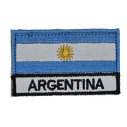 Bandera argentina bordada