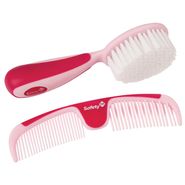 Cepillo Y Peine Rosa Easy Grip Brush And Comb Safety 1St