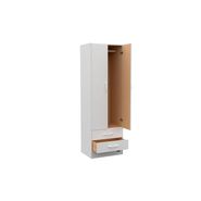 Placard Mosconi 2 Puertas 2 Cajones Blanco 57x181 cm