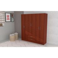 Placard Mosconi 6 Puertas 2 Cajones Caoba 169x181 cm