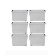 SET DE 6 ORGANIZADORES LIFEBOX 70 LTS TRASLUCIDOS