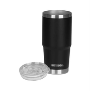 Vaso con Doble Pared Waterdog BORDA700BK 700 ml Negro Acero