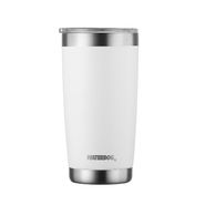 Vaso con Doble Pared Waterdog BORDA500WH 500 ml Blanco Acero