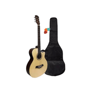 Guitarra Electroacústica Sunset FK-40CEJR Natural con Funda