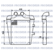MERCEDES BENZ-PANEL INTERCOOLER-PA IN M.BENZ CAMIONES 1620/1632/1634 97- -  CONSULTAR STOCK