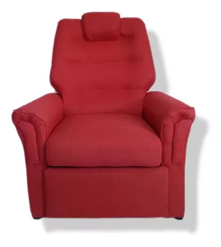 Sillon-Poltrona-Relax-En-Tela-Alpha-Rustica-Stock-Disponible-ALPHA---Rojo