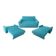 Sofá Cama De 2 Cuerpos Chenille Oferta Negro / alpha rustica