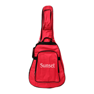 Funda Guitarra Acústica Sunset AB83-41 Impermeable Roja