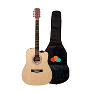 Guitarra Acústica Sunset GR-41 NA-c-FUN con Funda y Puas