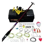Combo Pesca Bamboo Variada Rio + Maletin