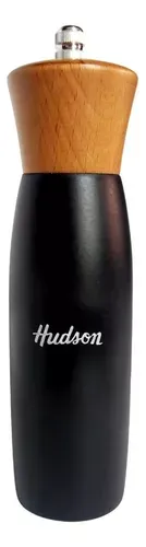 Molinillo-Pimentero-Sal-De-Madera-Hudson-Laqueado-Negro-20cm