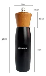 Molinillo-Pimentero-Sal-De-Madera-Hudson-Laqueado-Negro-20cm
