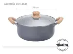 Cacerola-Hudson-De-Aluminio-Antiadherente-Granito-24-Cm