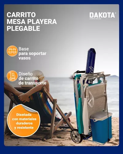 Mesa-Plegable-Carrito-De-Playa-Mor-Porta-Sillas-Aluminio