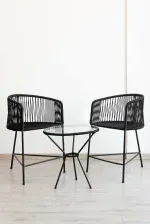 Combo-Gervasoni-Reducido-NEGRO-~-2-sillas---1-mesa-con-vidrio