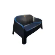 Sillon SKARPO doble color NEGRO