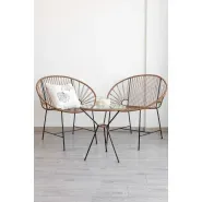 Combo Capri 2 sillas + Mesa MARRON