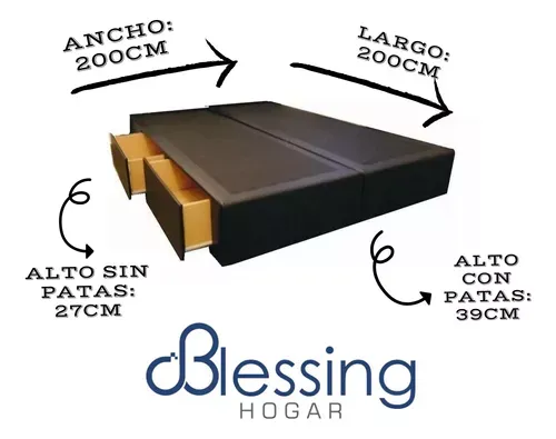 Base-Sommier-Eco-Cuero-2x2-Mts-C-cajones