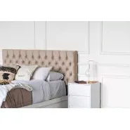 Respaldo Sommier Capitone Pana 2 Plazas 140cm