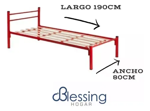 Cama-De-1-Plaza-Caño-Reforzada-Rojo-1ra-Calidad