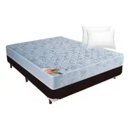 Conjunto Sommier 2 Plazas Deseo + 2 Almohadas