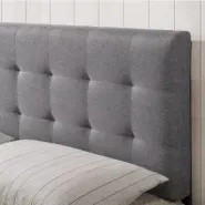 Respaldo Sommier Cuadrado Chenille King 200cm