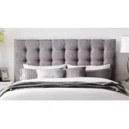 Respaldo Sommier Capitone Cuadrado Chenille 100cm