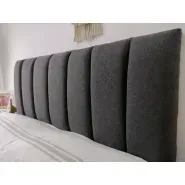 Respaldo Chenille 2 Plazas Canelon Vertical 150cm