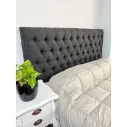 Respaldo Sommier Capitone Chenillle 2 Mts