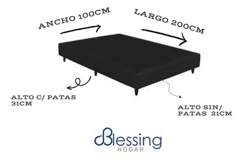 Base-Sommier-Eco-Cuero-100x200cm-Reforzado