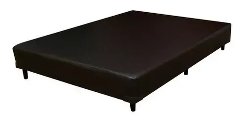 Base-Sommier-2-Plazas-Tapizado-Eco-cuero-140x190-Reforzado