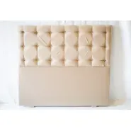 Respaldo Sommier Capitone Cuadrado 160cm Pana Envio Gratis