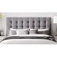 Respaldo Sommier Capitone Cuadrado Chenille 80cm Envio Grat