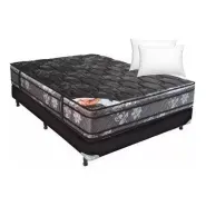 Conjunto Sommier 2 Plazas Deseo + 2 Almohadas Envio Gratis