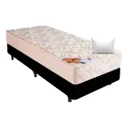Conjunto Sommier 1 Plaza Deseo 80x190 + 1 Almoh Envio Gratis