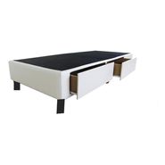 Base Sommier Eco Cuero 1 Plaza 90x190 2 Cajones Envio Gratis