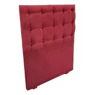 Respaldo Sommier Capitone Cuadrado Chenille 90cm Envio Grat