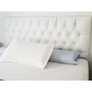 Respaldo Talampaya 170cm + Baulera Pie De Cama 140cm Env Gra