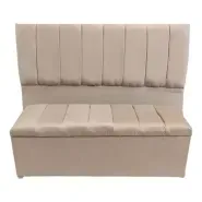 Respaldo Pana 210cm + Baulera Pie De Cama 140cm Envio Gratis