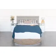Respaldo Somier Chenille Canelon Horizontal 150cm Envio Grat