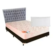 Conjunto Somier Deseo 100x190 +respaldo + 1 Alm Envio Gratis