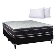 Conjunto Sommier Maxiking 180x200 + 2 Almohadas Envio Gratis