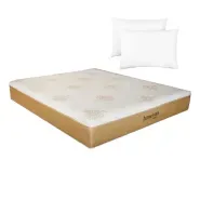 Colchon Taurus Resortes Pocket Calidad 140x190 + 2 Almohadas