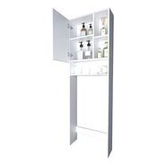 Mueble Organizador Amv T4008 Sobre Inodoro Moderno P Baño Botiquin Color Blanco Everest