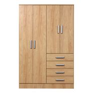 Placard Ropero Dormitorio Melamina 4ptas 4caj Organizador