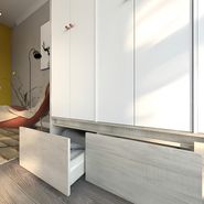 Placard Moderno Melamina Ropero 6 Ptas Zapateros + Colores! Color Nevado Con Everest